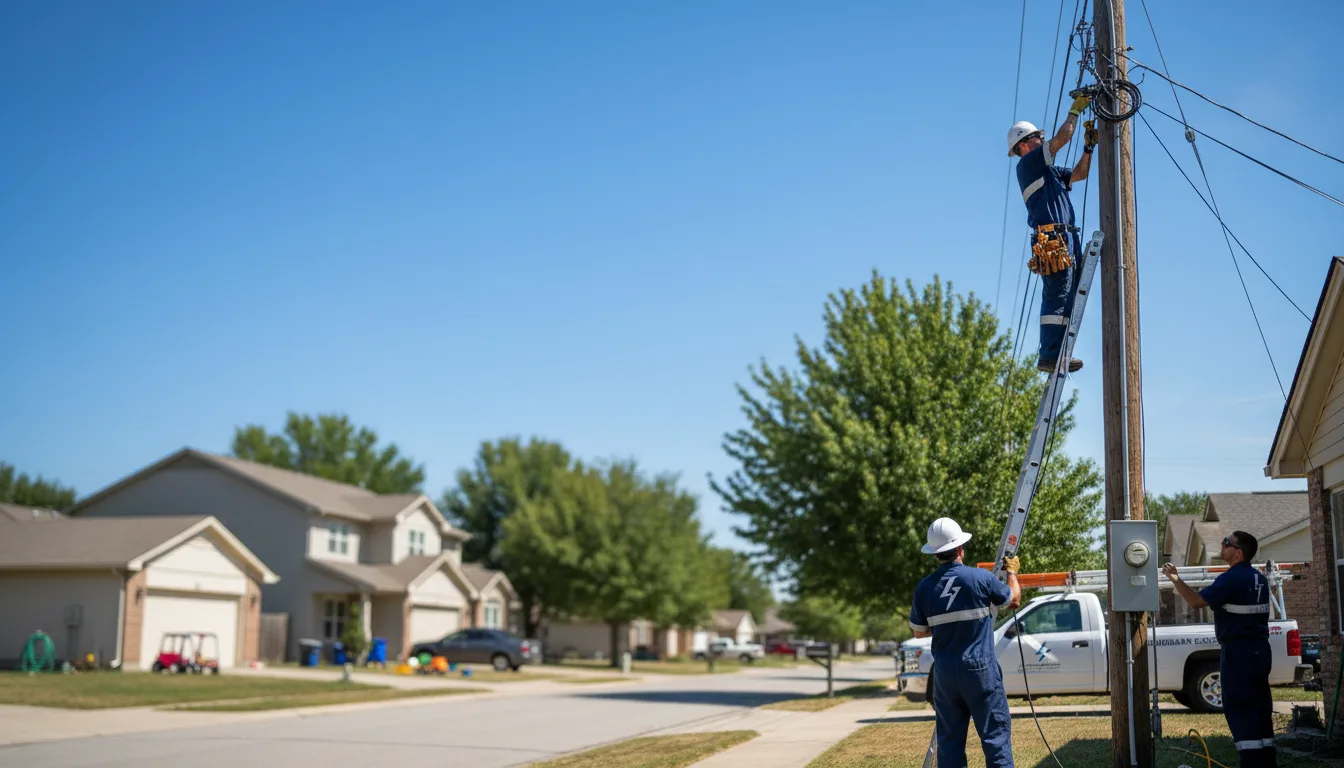 Residential electrician providing installation services in Dodson, LA